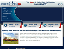 Tablet Screenshot of buildingtrader.com